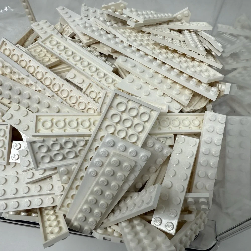 LEGO‎ White Plates & More  Bulk Lot – 2 Lb 1.1oz  Bag Sorted by Color